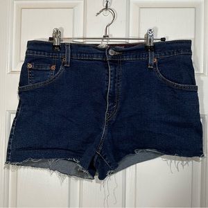 Levi Cut Off Denim Shorts - Woman’s Sz 14